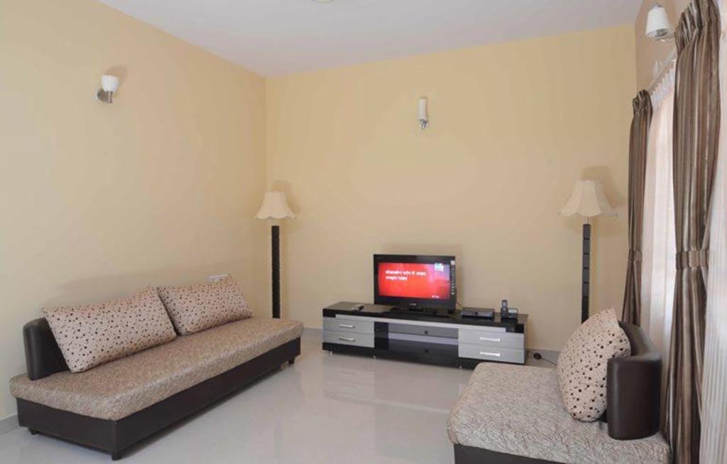 Living room Fully furnished Service apartments in Bangalore