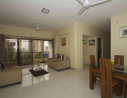 Living Room |  Furnished Service apartments in Goregaon East, Mumbai