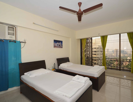 Bed Room | serviced apartments in Malad East, Bangalore