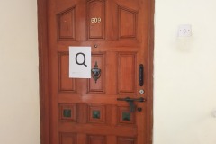 Entrance at one of the Service Apartment in Bangalore